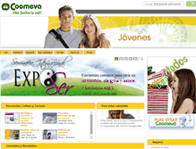 Tablet Screenshot of jovenes.coomeva.com.co