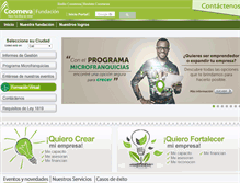 Tablet Screenshot of fundacion.coomeva.com.co